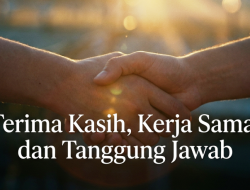 Penulisan Kata Terima Kasih, Kerja Sama, dan Tanggung Jawab Dipisah!