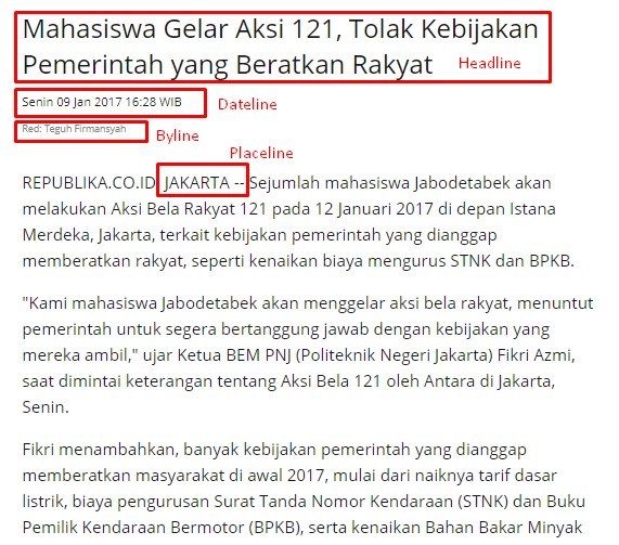 struktur berita