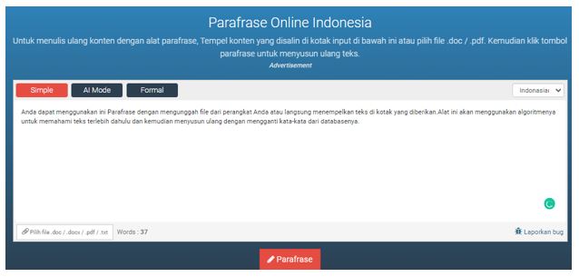 Alat Parafrase